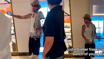 Justin Bieber le alza la voz a un grupo de jóvenes que lo estaba acosando [VIDEO]