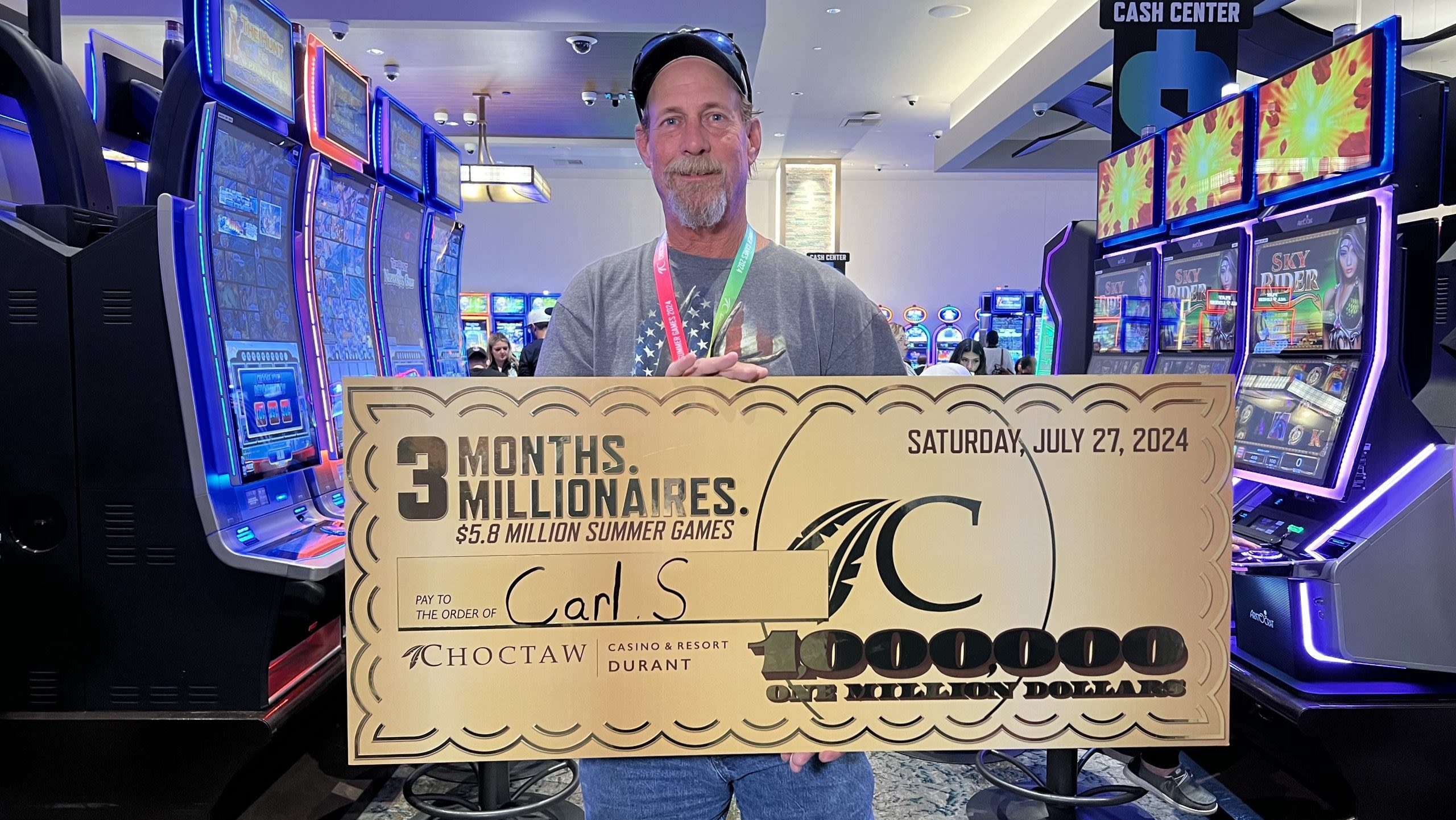 North Texas man wins $1M drawing at Choctaw Casino