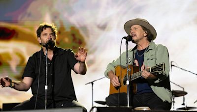 Eddie Vedder invites his “great, great pal” Bradley Cooper to join Pearl Jam for Neil Young and A Star is Born covers