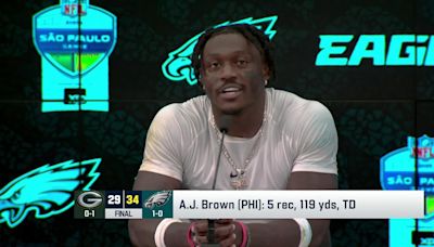 A.J. Brown assesses Eagles' offense after Week 1 win vs. Packers