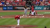 Watch the moment Reds pitcher Hunter Greene vomits all over the mound