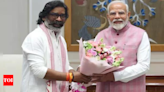 Jharkhand chief minister Soren meets Prime Minister Modi in Delhi | India News - Times of India