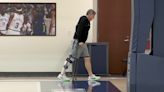 Chris Finch ditches crutches ahead of Timberwolves Game 3 Sunday night at Dallas