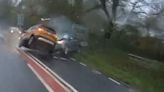 Video shows moment Surrey driver crashes after 'highly dangerous' illegal manoeuvre