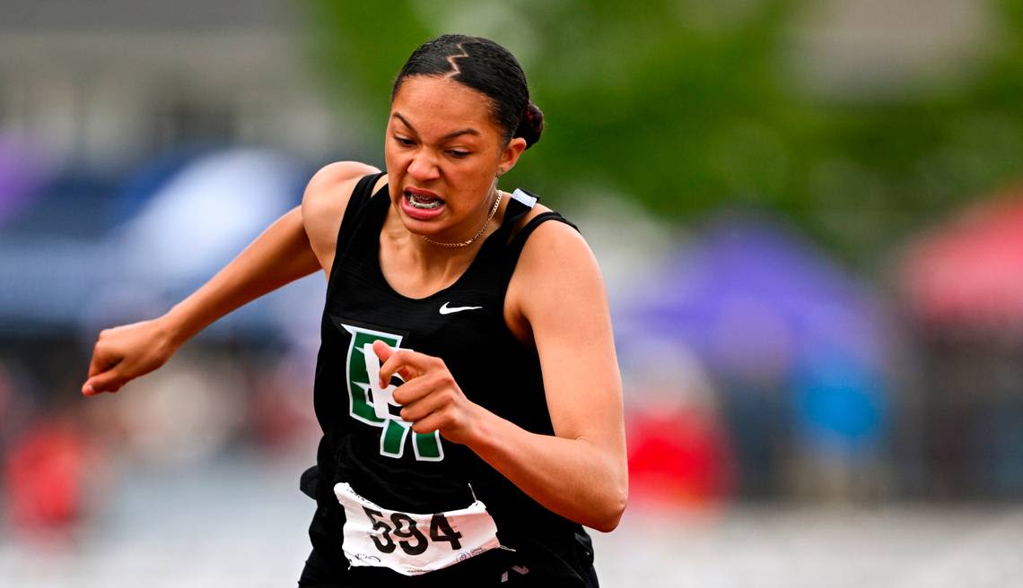 State track and field: Gero-Holt claims hurdles title; Atkins three-peats in triple jump