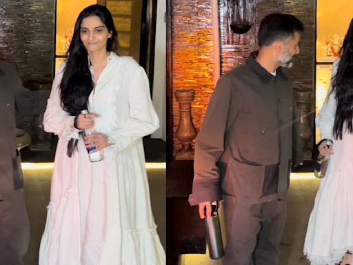 Sonam Kapoor keeps it fuss free yet stylish in white maxi dress with no make-up