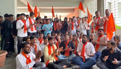 30 briefly detained as ABVP holds statewide protest against GCAS, says govt assured to look into issues