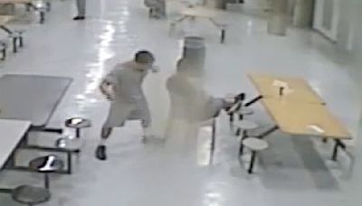 Terrifying footage shows MS-13 gang members stab inmate 44 times