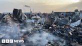 Video shows devastation in camp for displaced Palestinians