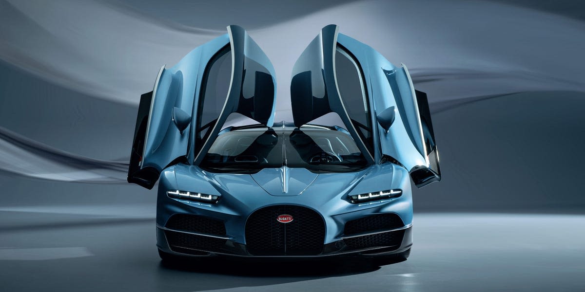 Bugatti's new $4 million hypercar has 1,800 horsepower and gauges made with titanium and rubies — see the Tourbillon