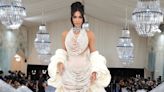 Kim Kardashian's Pearl-Covered Met Gala Dress Breaks Apart and North West Saves the Day