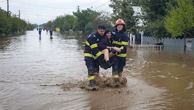 Four dead and dozens stranded after torrential rain hits eastern Romania