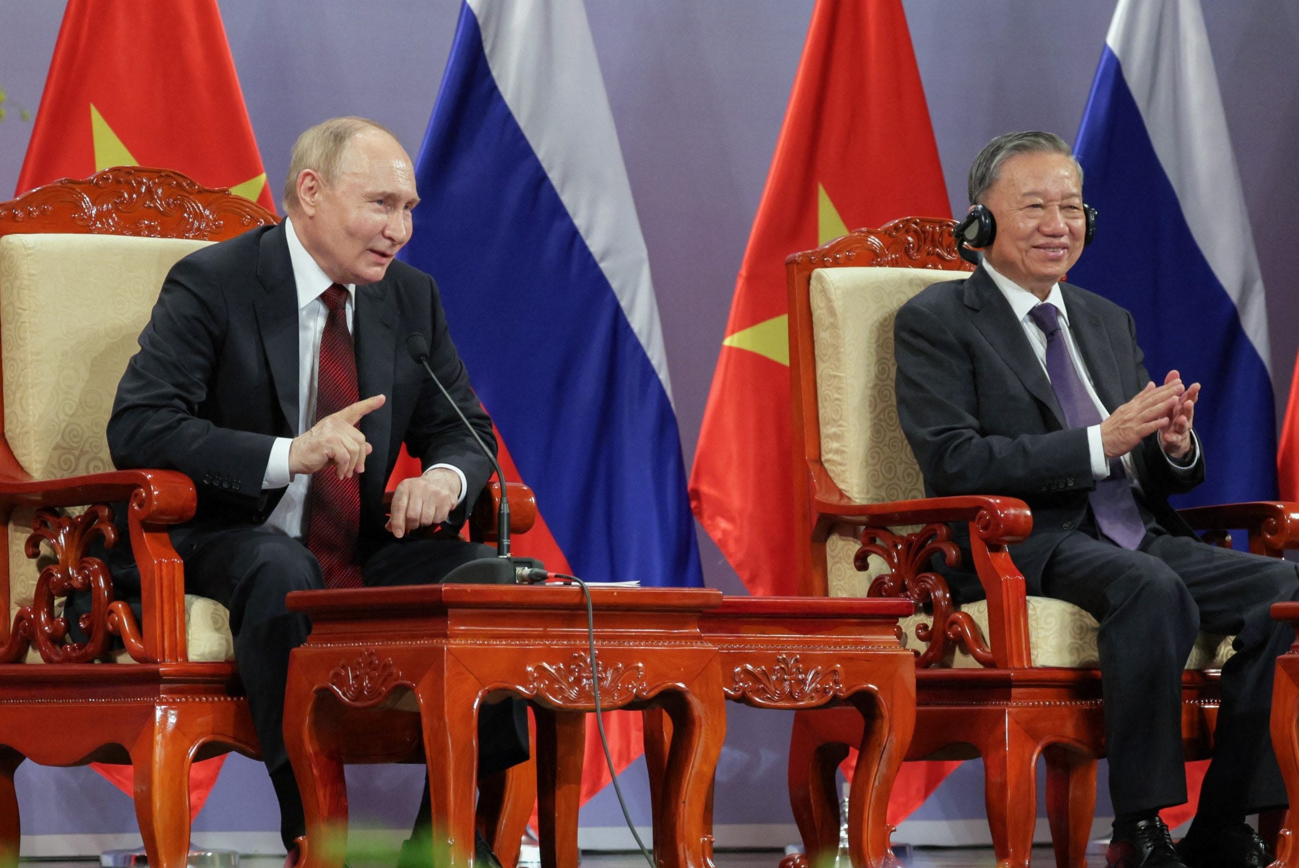 Russia keen to work with Vietnam on energy and security matters, says Putin