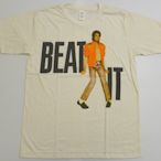 【Mr.17】Michael Jackson 麥可傑克森 刷舊復古T恤米白色vintag T-SHIRT(BRW016)