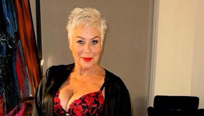 Loose Women star Denise Welch poses in sheer dress on the beach during surprise reunion