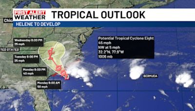 Tropical Storm Helene on the Brink of Development - Carolinas Bracing