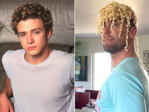 NSYNC's Lance Bass trolls Justin Timberlake for 'It's gonna be May' meme — ramen hair included