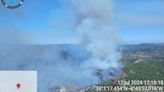 Declarado un incendio forestal cerca de la base militar de Cerro Muriano