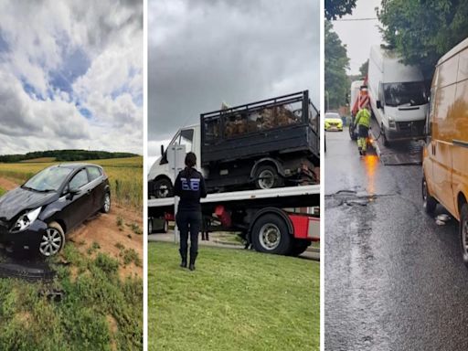 Multiple vehicles including stolen vans and cars are taken off the roads