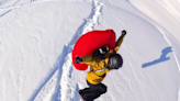 Snowboarder Deploys Avalanche Bag Mid Air