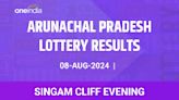 Arunachal Pradesh Singam Cliff Evening Winners August 8 - Check Results Now