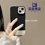 iPhone手機殼小眾極簡黑白適用iphone14promax蘋果12手機殼13全包11軟plus男女【深息商店】