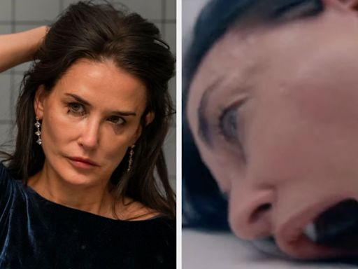 The Trailer For Demi Moore's Graphic New Body Horror Is Here And We're Already Disturbed