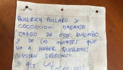 Otra amenaza narco contra Bullrich y Pullaro en Rosario: el mensaje que dejaron en un jardín de infantes