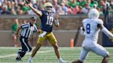 Sam Hartman scores three total touchdowns in his South Bend debut, leading Notre Dame to 56-3 win vs Tennessee State