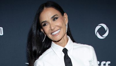 Demi Moore turns head in menswear-inspired look at 'The Substance' premiere