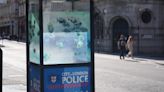 New swimming fish design on London police box thought to be latest Banksy