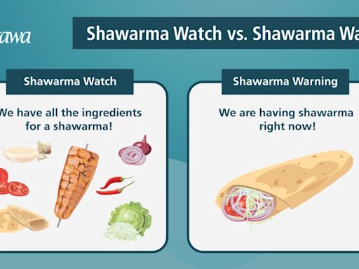 'Shawarma warning': Canada's shawarma capital using food to educate Ottawa residents on weather warnings