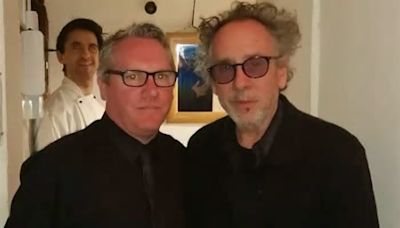 Director Tim Burton spotted in Dublin restaurant ahead of filming Wednesday