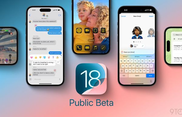 iOS 18 public beta now available; here are all the new features - 9to5Mac