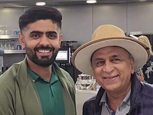 Sunil Gavaskar Meets Babar Azam At Dining Area, This Happens Next. Watch | Cricket News