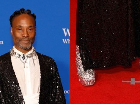 Billy Porter Dazzles in Crystal-Embellished Louboutin Platform Boots at 2024 White House Correspondents Dinner