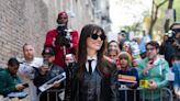 In Leather Skinnies, Anne Hathaway Backs the Drainpipe Revival