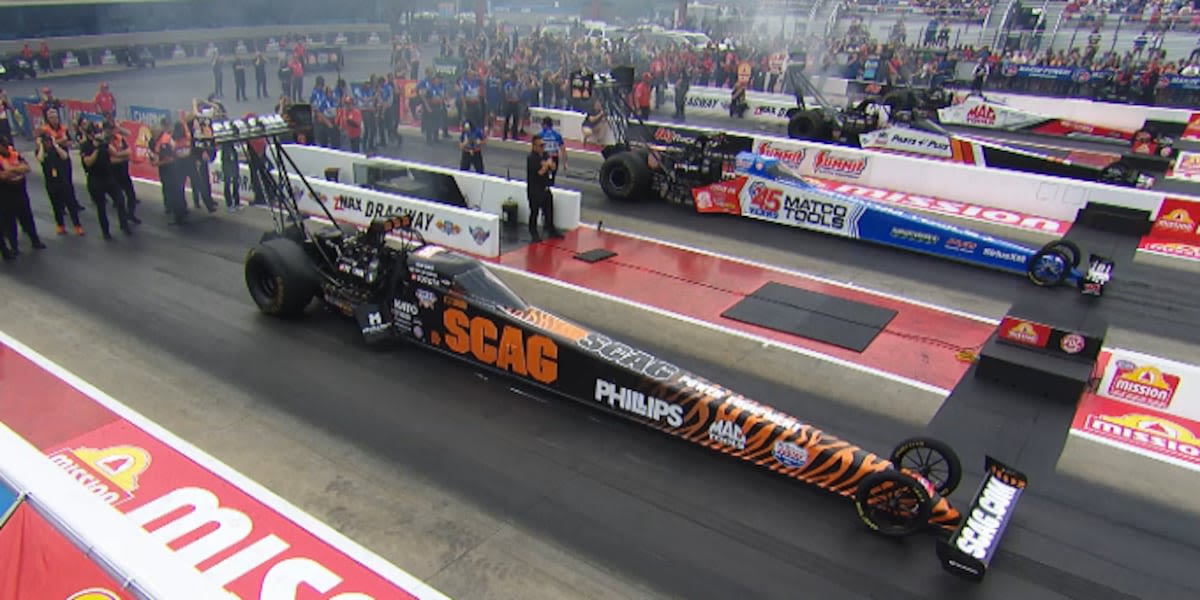 Dragsters ready to roar down the quarter mile at Thunder Valley