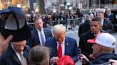 Donald Trump makes campaign stop in Midtown ahead of hush money trial