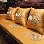 新中式紅木沙發坐墊實木家具沙發墊罩套輕奢羅漢床五件套墊子