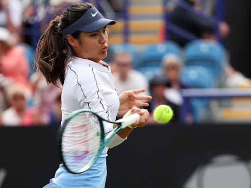 Emma Raducanu ‘in a really good spot’ as she prepares for Wimbledon return