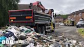 Rainworth: Bin lorry sheds pile of waste after vape fire