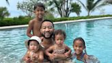 John Legend Cools Down in the Pool with His 'Babies' During Mexico Family Vacation