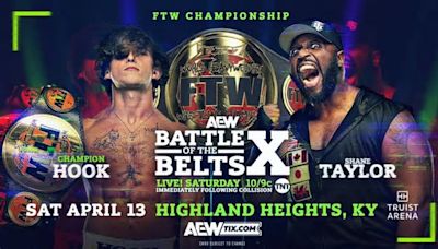 AEW Battle of the Belts X live results: Hook vs. Shane Taylor