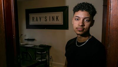 Aces of Trades: Jaziah Berry shows his skills at his business Ray's Ink