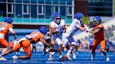 Freshman running back turns heads at Boise State spring game; defense gets after QB