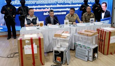 Tailandia se incauta 15 kilos de heroína ocultos en máquinas de sorbete que iban a Taiwán