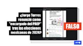 Jorge Torres no dimitió como “encargado del PREP” del INE tras los comicios en México de 2024