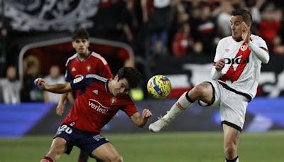 Horario y dónde ver por TV el Rayo Vallecano - Osasuna de LaLiga EA Sports de fútbol