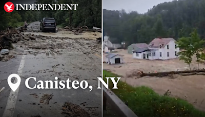 Tropical Storm Debby moves through New York state causing major flood damage